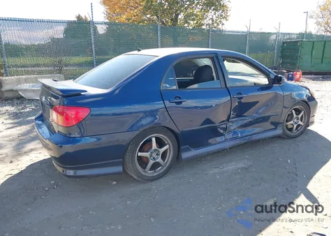 2004 Toyota Corolla S z USA, uszkodzony, nr VIN 2T1BR32E14C244938